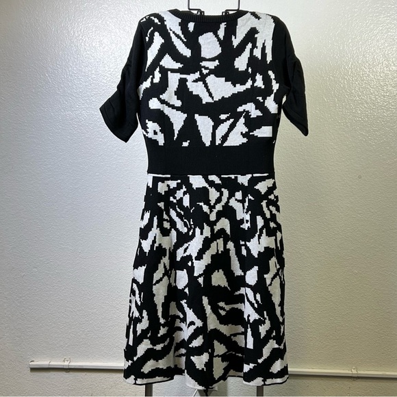 Victor Glemaud Knit Black/White Print Dress Size M - Picture 5 of 9